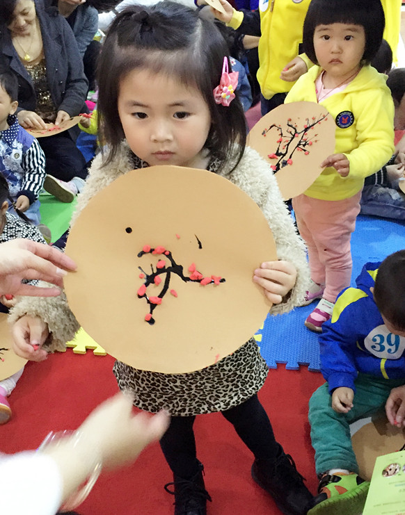 绿色小梅花 纸花 干花