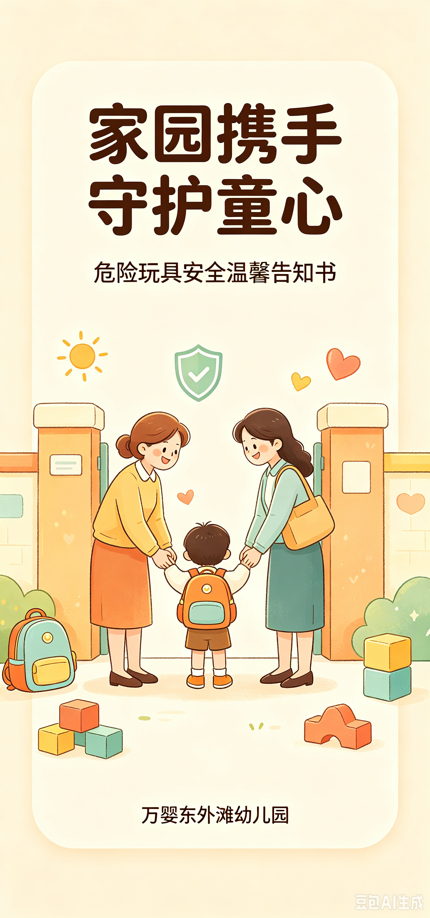 家园同心护成长 筑牢校园安全防护线 —— 万婴东外滩幼儿园开展幼儿玩具安全宣教工作